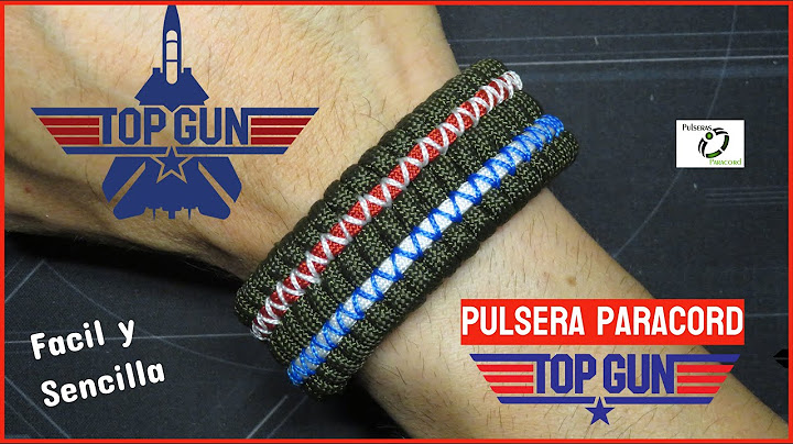 TUTORIAL - Increible Pulsera Paracord TOP GUN - Diy Bracelet - Macrame
