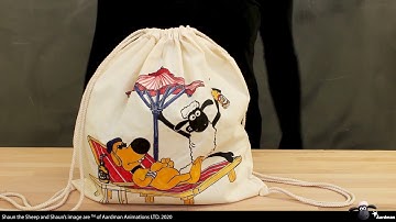 Unboxing drawstring bag set with 