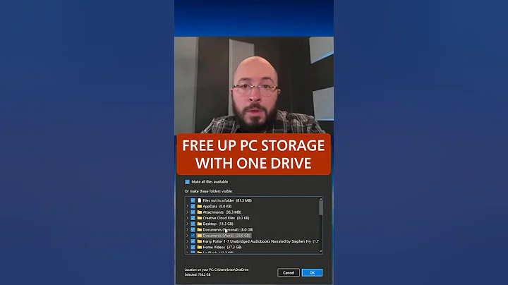 Free up PC Storage with OneDrive #shorts