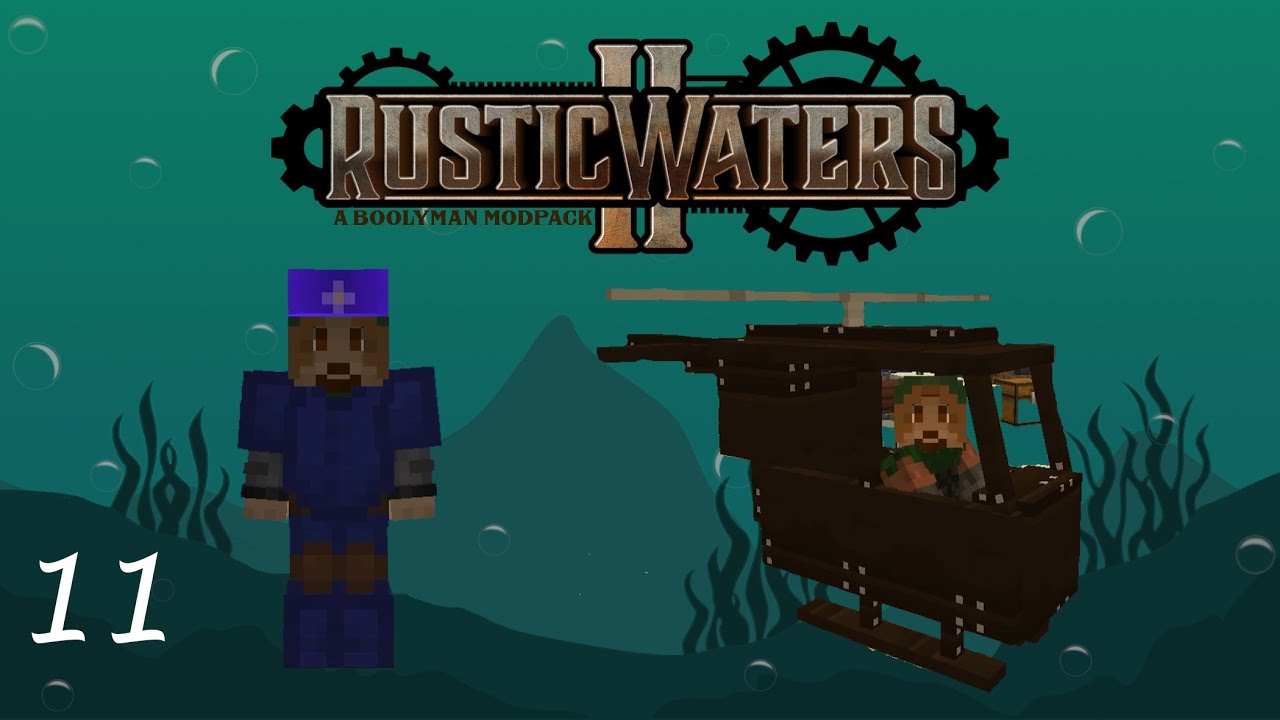 Minecraft Rustic Waters 2 EP11 Prepping The Arial Armada - YouTube