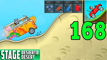 Hill Climb Racing - HIPPIE VAN in DESERT - Gameplay Walkthrough Part 168 (Android,iOS)