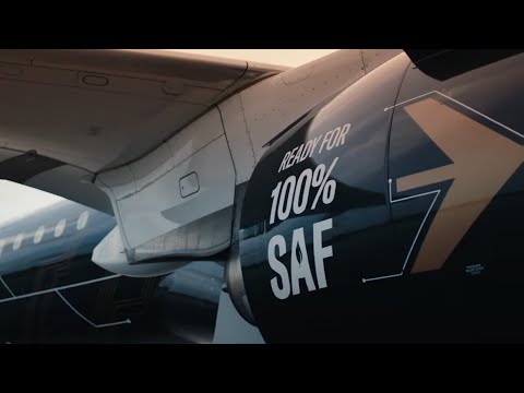 Embraer E195-E2 100% SAF Flight Testing
