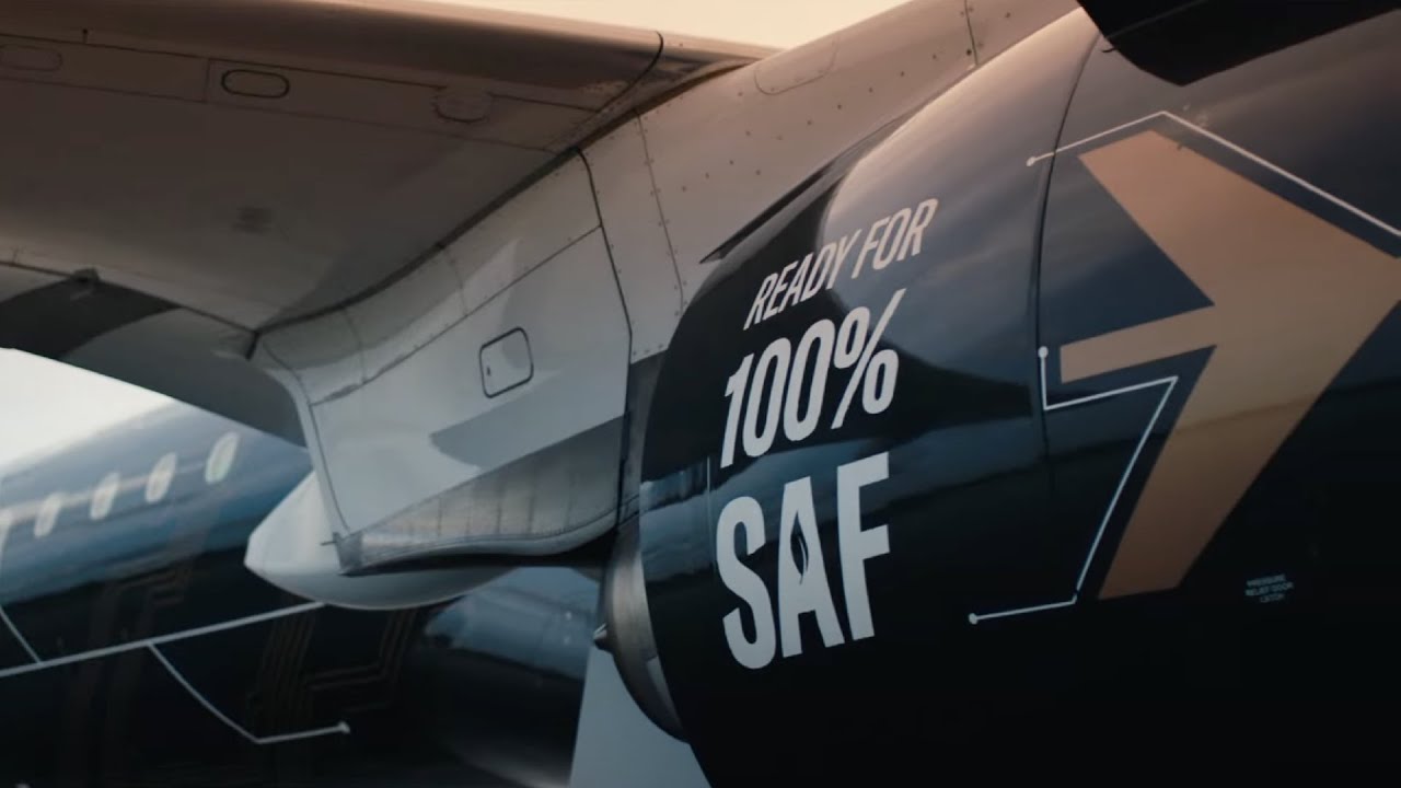 Embraer E195-E2 100% SAF Flight Testing