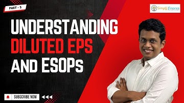Understanding Diluted Eps and Esops | CFA Prep | Level 1 | Part-5 | @SimpliiFinance