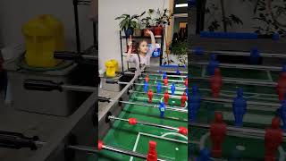 Cute Girl's Foosball Adventures | BEST Indoor Game #foosball #cutegirl #gameplay #indoor #shorts screenshot 2