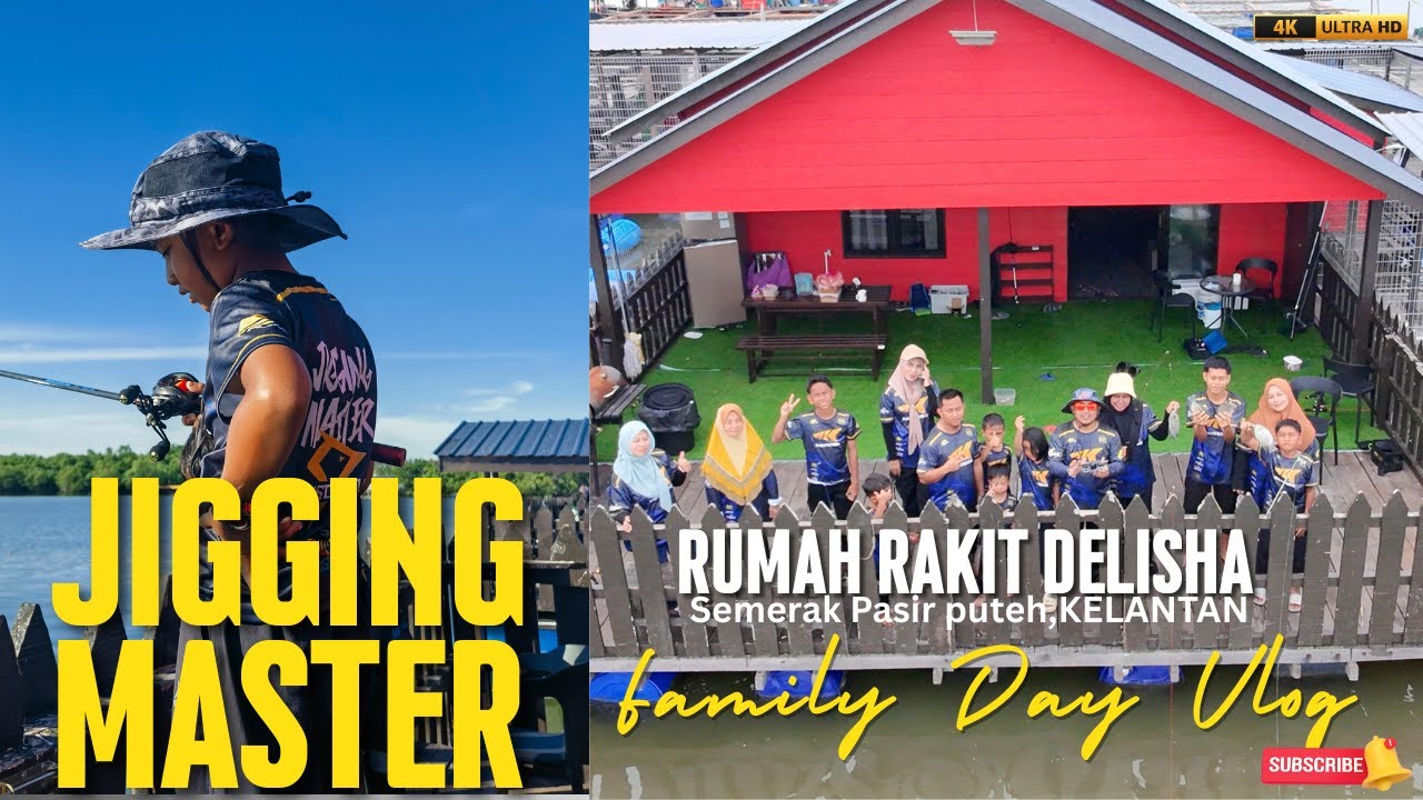 memancing di rumah rakit di Semerak Pasir Puteh KELANTAN PART 3