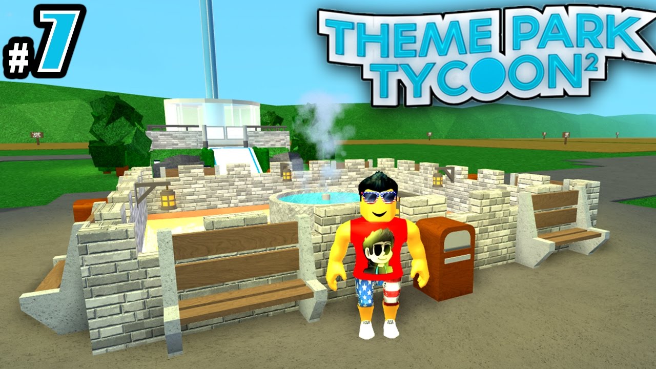 Theme Park Tycoon Ep 7 Detailing The Park Roblox Youtube - noob vs pro roblox theme park