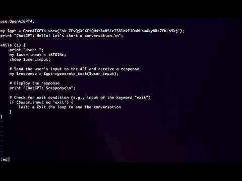 OpenAIGPT4 Perl Module