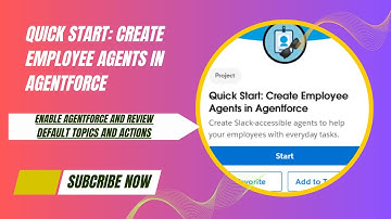 Enable Agentforce and Review Default Topics &Actions Quick Start: Create Employee AgentsinAgentforce
