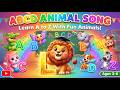 Learn ALL 26 Animals NAME  With Magical Letters!   Starry Night Animal Song for Kids
