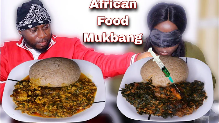 I PUT APPLE CIDER VINEGAR ON MY WIFE FOOD MUKPRANK | WHEAT FUFU EGUSI AND VEGETABLE SOUP MUKBANG