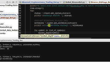 Crypto Triangular Arbitrage in Binance With Python 2 - Live Coding