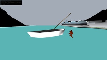 Fishing Rod  spring mass system C++ OpenFrameworks