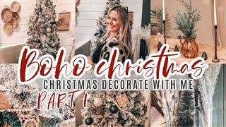BOHO CHRISTMAS DECORATE WITH ME 2020 | NORDIC INSPIRED CHRISTMAS DECOR | BOHO FARMHOUSE CHRISTMAS