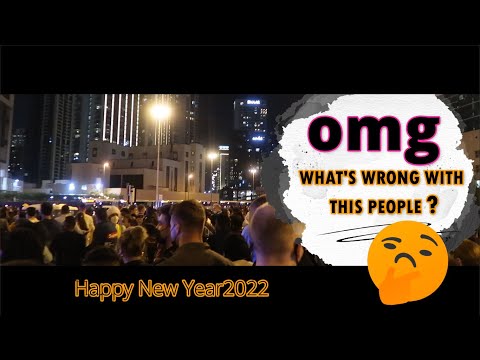 Happy New Year's Eve 2021 | Dubai Crazy Crowd 😱 Amazing Fireworks 🎆✨