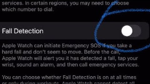 How to enable fall detection on Apple Watch via iPhone