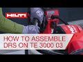 How to assemble dust removal system on the electric jackhammer TE 3000 AVR 03