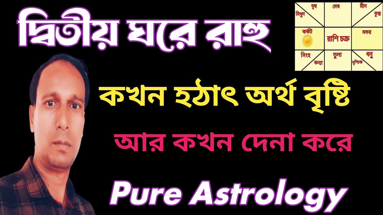 দ্বিতীয় ঘরে রাহু কি ফল দেয় |Rahu in 2nd House all 12 Sign and Ascendant | Best Rahu remedy 