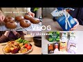 【vlog】バレンタインにダブルチョコベーグルを焼いて生雪見だいふくを食べる🥯🍫|クリームカレーうどん、白いポッキー、台湾まぜ飯、しらす丼、キムチ鍋、etc.| iHerb購入品|30代