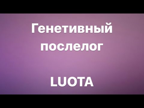 ПОСЛЕЛОГ LUOTA