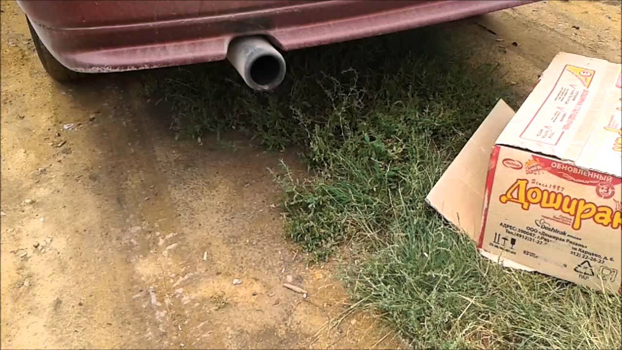 Выхлоп ваз 2110 1.5 8 кл. + компрессор - YouTube