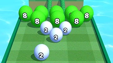 2048 Golf Ball Runner ! All Levels Gameplay (38-41) android, ios
