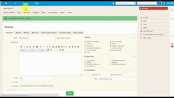 Easy Redmine - New project set-up + Templates