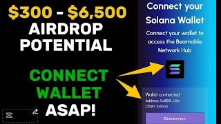 Beamable Network Airdrop Wallet Connection How To Get Massive Points Beamable Latest Update