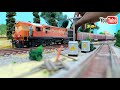 Indian Railways HO Scale Model Train Running Session | WDM3A Model Loco | Indian Model Train