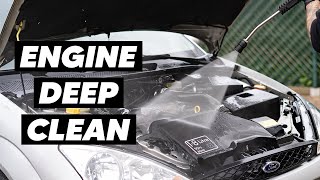 Engine Bay Deep Clean - 20 Year Old Ford Focus - Auto Detailing