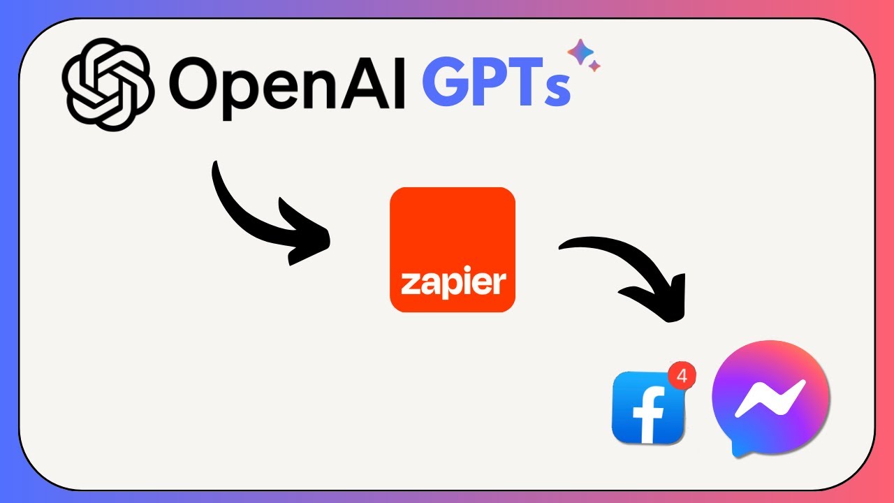 OpenAI assistant inside your Facebook page messenger using Zapier YouTube