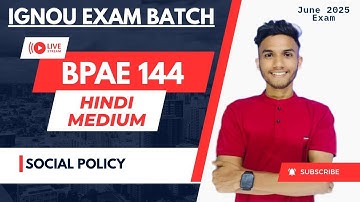 #130 BPAE 144 | SOCIAL POLICIES | PUBLIC ADM. || IMPORTANT QUESTIONS MARATHON IGNOU WALAY AAYUSH SIR
