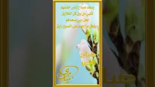 عندما تبدأ صباحك بذكر الله سيطمئن قلبك وينور وجهك ؛يسعد صباحكم