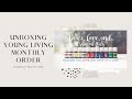 Unboxing MY monthly Young Living order