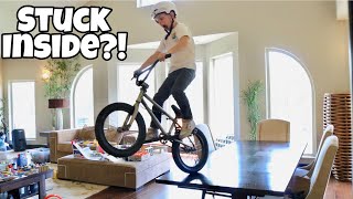 Caiden is stuck inside with his bmx bike but that's not going to stop
him from riding and doing tricks! also started a jump challenge where
you can wi...