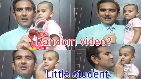 Random video | Little student | My daughter palwasha | راہ فلاح