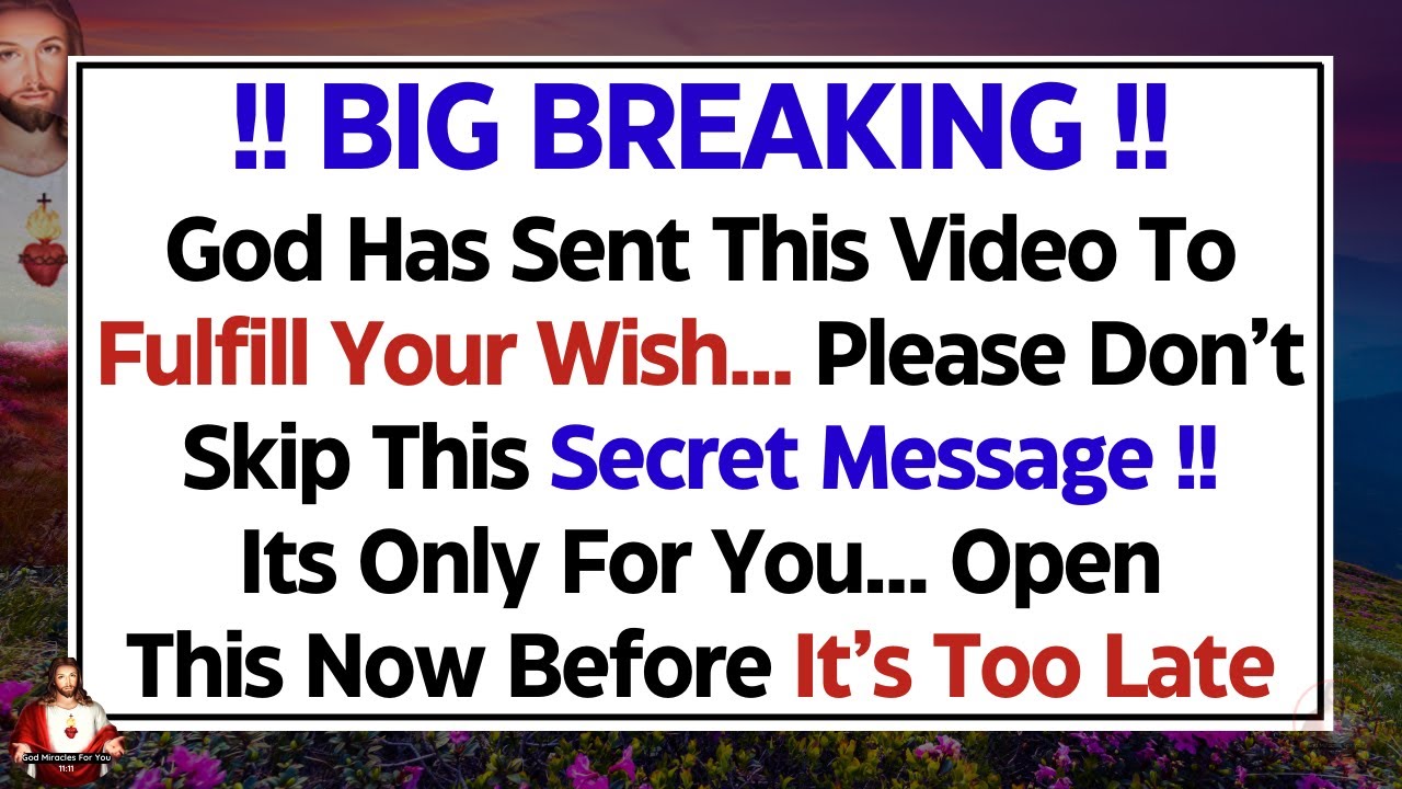11:11🔴God Says, I Want To Talk To You, DON'T SKIP ✝️Gods Message For You #jesus #godmessage #god
