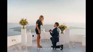 Emotional Wedding Proposal- Dana Weddings Santorini