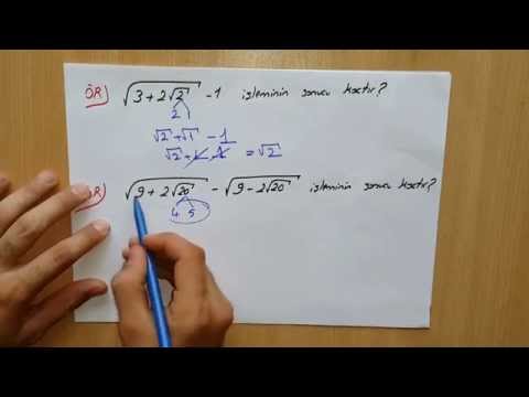Köklü sayılar 5 (sonsuz kökler) youtube