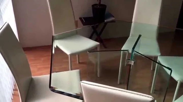 Mesa hexagonal vidrio