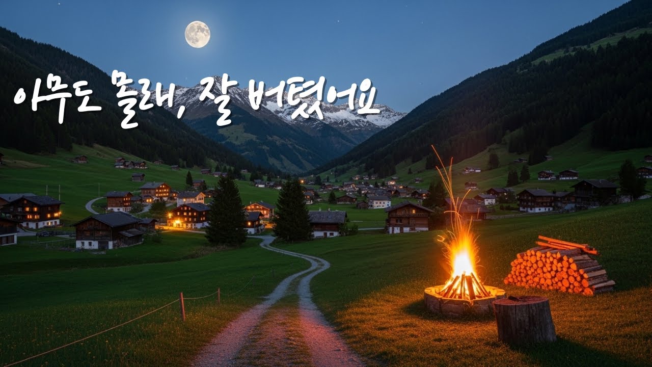 잠 안올때 듣는 음악 | 오늘은 여기까지 버텨도 됩니다 | 모닥불 ASMR