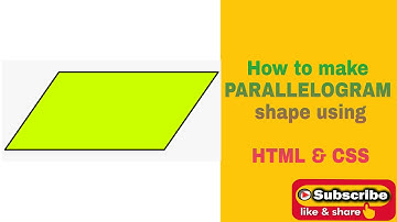 How to make Parallelogram shape using HTML and CSS | | Web development