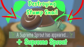 🐌 Defeating the Stump Snail 🐌 + Supreme Sprout │ Bee Swarm Simulator