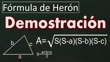 FÓRMULA DE HERÓN para hallar área de triángulo. Demostración.