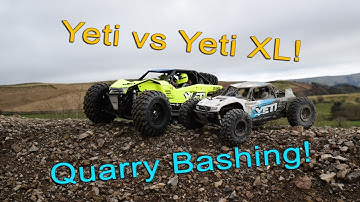 RC Fun Everyday - Axial Yeti vs Axial Yeti XL in the quarry!