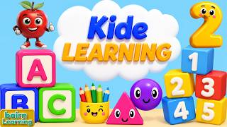 Toddler Learning Videos For 5 Year Olds | ABCs, 123s Shapes, and Nursery Rhymes