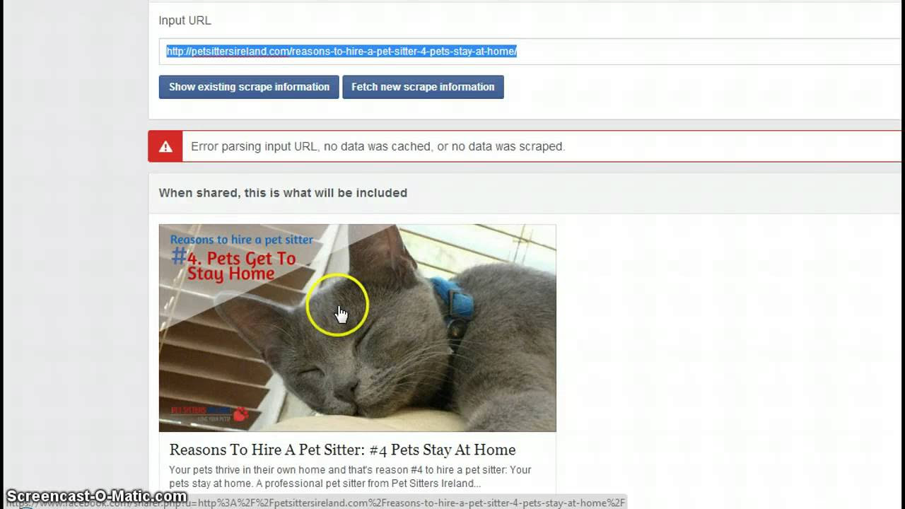 New Using Facebook Debugger