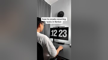You can finally create automated recurring tasks in Notion!#productivity #notiontips #notiontutorial