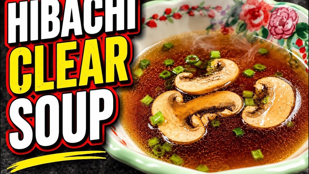 食品 B-HACHI Clear Hibachi Clear Soup (Just Like the Japanese Steakhouses) - YouTube