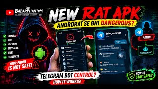 NEW ANDRORAT APK 😱 Telegram Bot Se Phone Control Kaise Hota Hai | RAT App Explained | Stay Safe